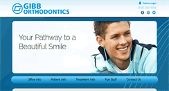 Desktop Screenshot of gibborthodontics.com