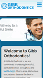 Mobile Screenshot of gibborthodontics.com