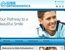 Tablet Screenshot of gibborthodontics.com